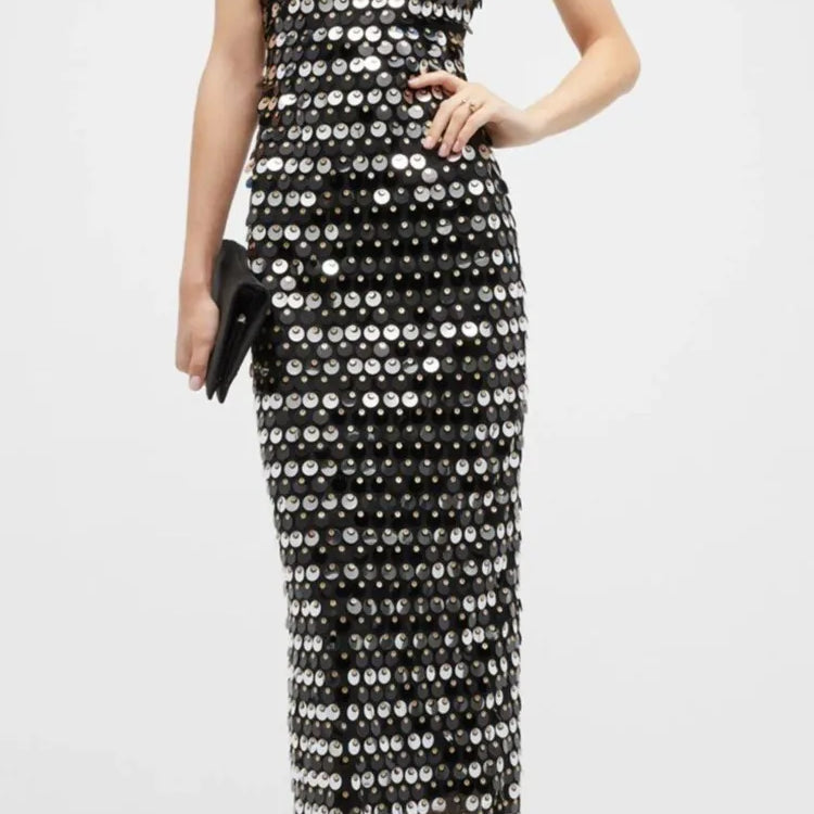 Aurelia - Beaded Horizon Midi Dress