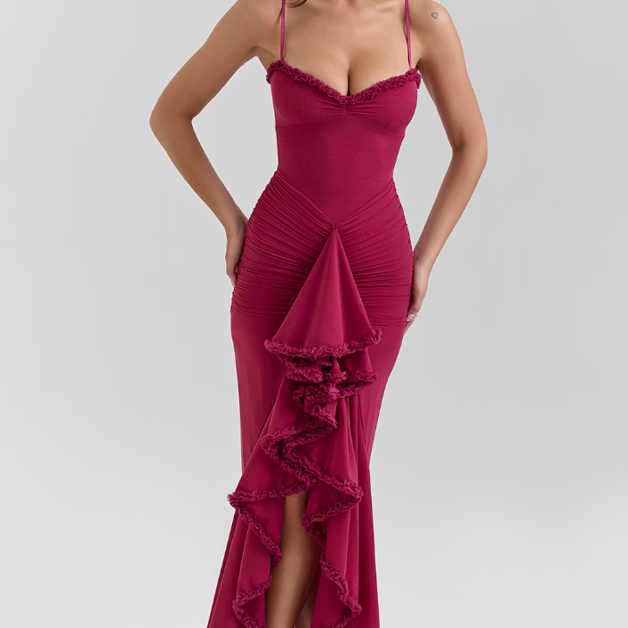 Élodie – Ruffled Corset Gown