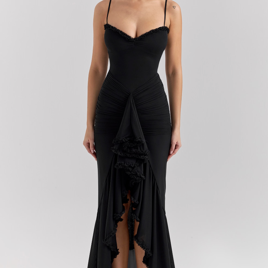 Élodie – Ruffled Corset Gown