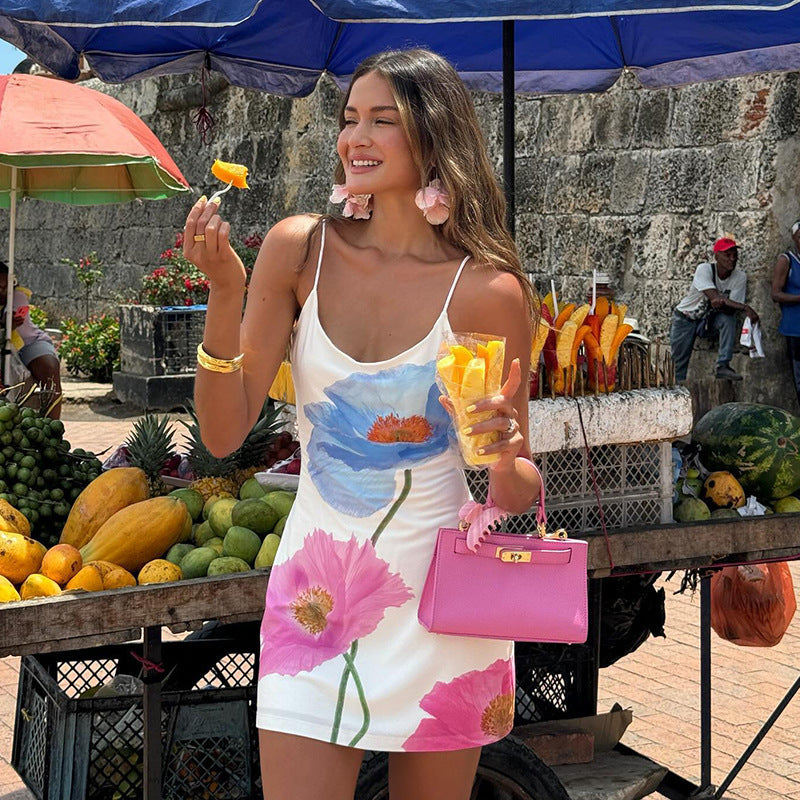 Aveline – Watercolor Summer Mini Dress